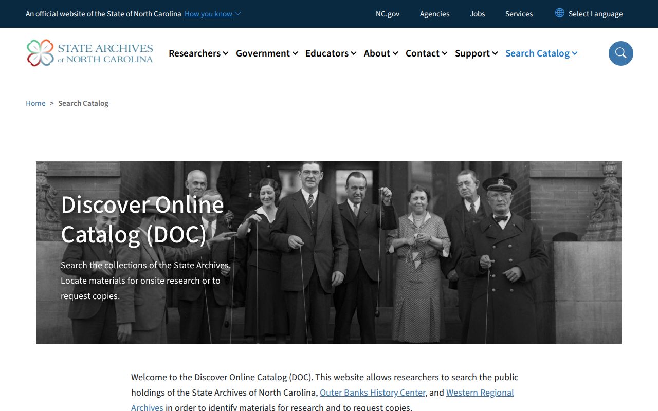 Cumberland County public records search in the State Archives catalog